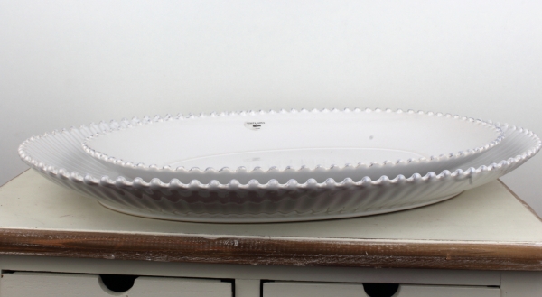 Luxusné keramický tácka oválny Pearl 50cm