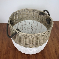 Luxusné guľaté prútené koše 3ks