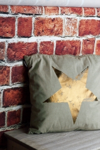 Luxusný vankúš s výplňou Gold star 45x45cm