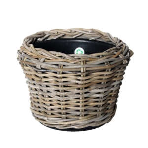 Luxusný prútený kvetináč stredný