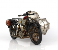 Luxusné retro model motorka sa sajdkárou 35cm
