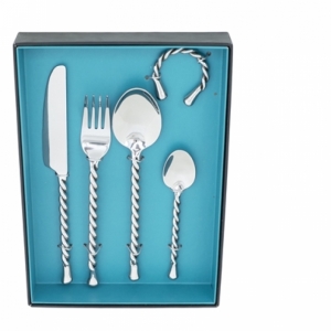 Luxusná sada jedálnych príborov so špirálou