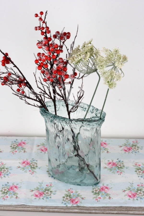 Luxusné sklenená váza 26x20cm