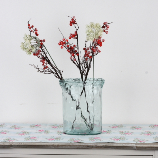 Luxusné sklenená váza 26x20cm