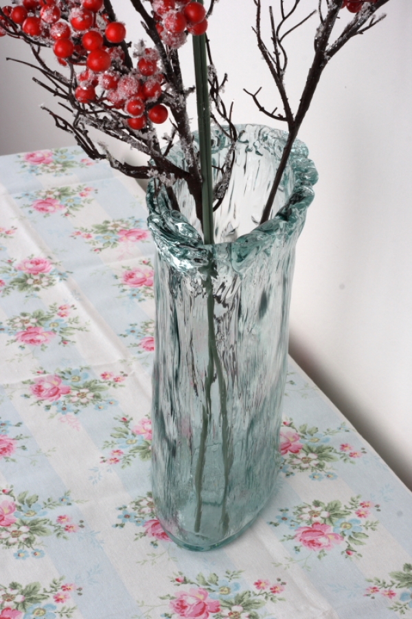 Luxusné sklenená váza 26x20cm