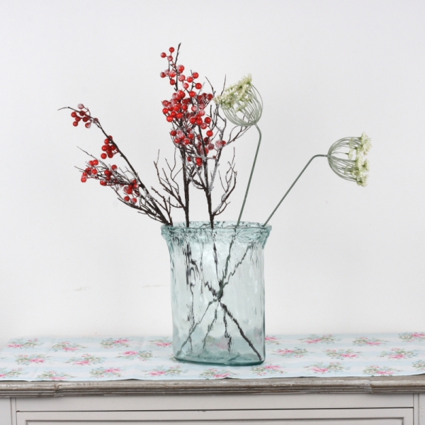 Luxusné sklenená váza 26x20cm