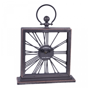 Luxusné stolové hodiny presklené 38,5x50cm