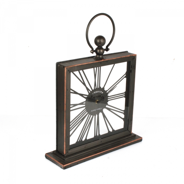 Luxusné stolové hodiny presklené 38,5x50cm