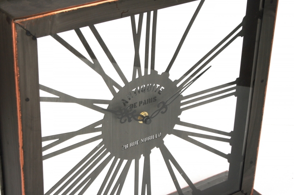 Luxusné stolové hodiny presklené 38,5x50cm