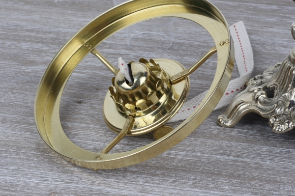 Luxusné stolová petrolejová lampa modrá 39cm