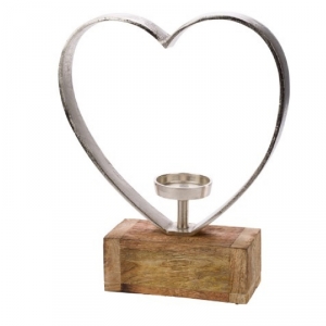 Luxusný svietnik srdce 41cm