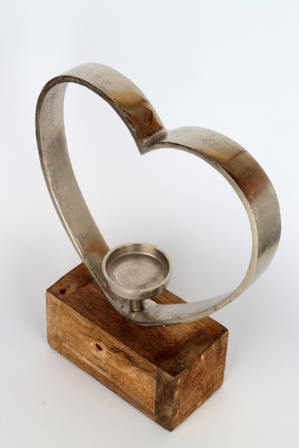 Luxusný svietnik srdce 41cm