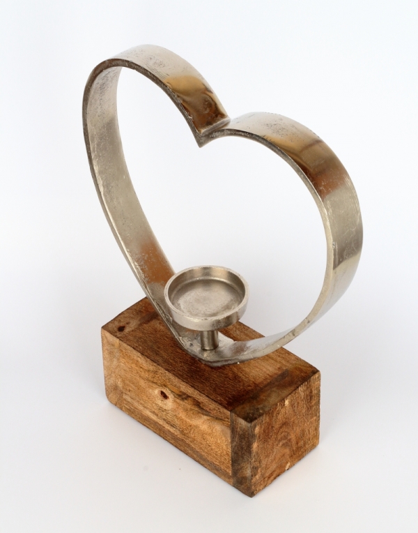 Luxusný svietnik srdce 41cm