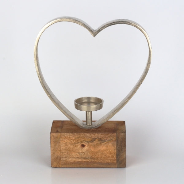 Luxusný svietnik srdce 41cm