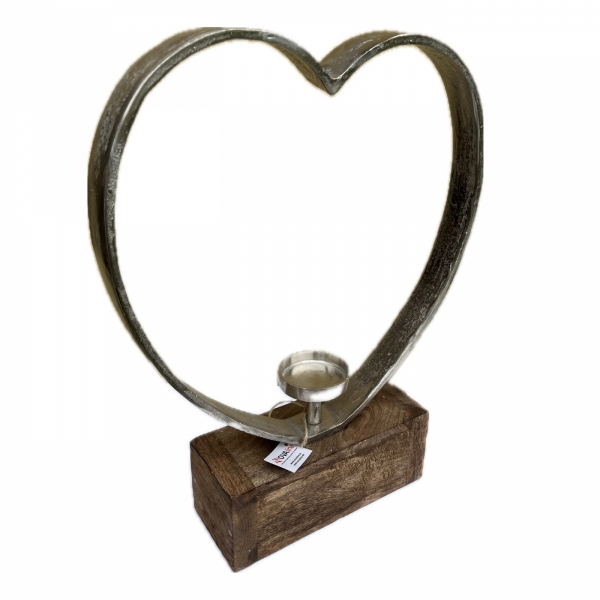 Luxusný svietnik srdce 52cm