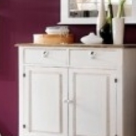 Malá komoda biela Novaline 75x87x36cm