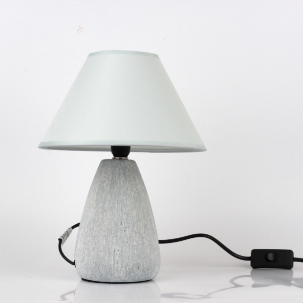 Malá stolová lampa šedá 21,5cm 