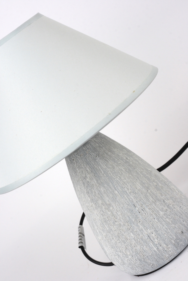 Malá stolová lampa šedá 21,5cm 