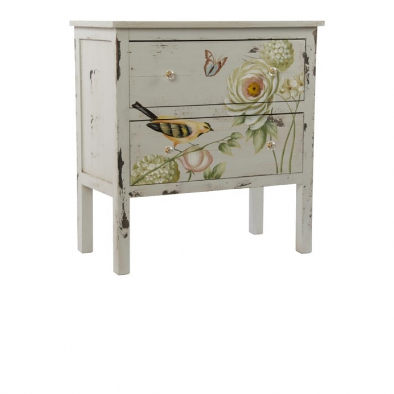 Maľovaná komoda 2 šuplíky 70x36x73cm