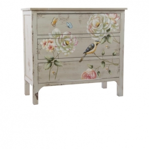 Maľovaná komoda 3 šuplíky 90x40x83cm