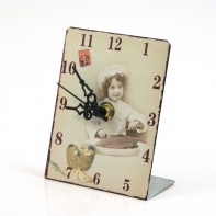 Malý kuchár - retro hodiny 8,6x11,4cm