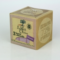 Marseillské mydlovou Levanduľa 3x100g