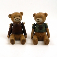 Medvedík priateľstva zelený 12x8x9,5cm