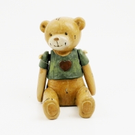 Medvedík priateľstva zelený 12x8x9,5cm