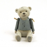 Medvedík retro 13x9,5x8cm s ohybnými ručičkami 7cm on 