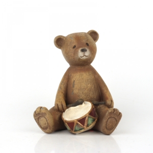 Medvídek s bubínkem 10x9x11cm