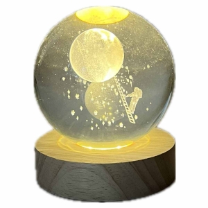 Mesačná lampa 8 x 8 x 10 x 8 cm