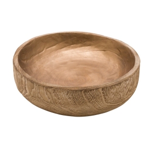 Mísa drevená kruhová 35 x 35 x 10 cm zlatá