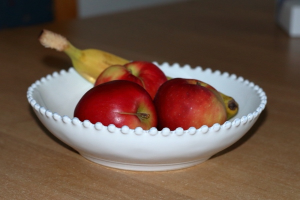 Misa na šalát Pearl biela 23cm