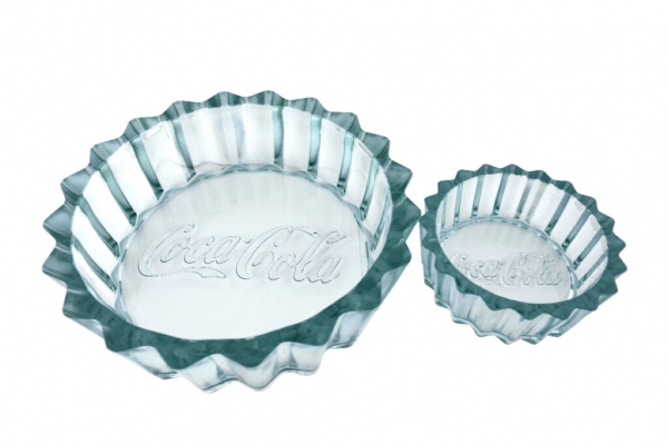 Miska COCA-COLA 0,35l, číra, z recyklovaného skla