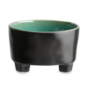 Miska na nožičkách RIVIERA azúrová 0,69 l keramika