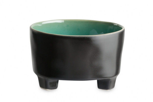 Miska na nožičkách RIVIERA azúrová 0,69 l keramika