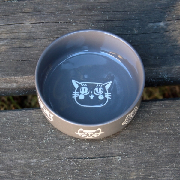 Miska pre mačku hnedá 300ml