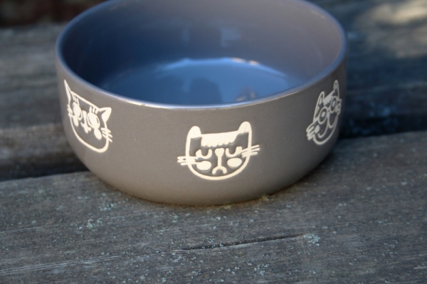 Miska pre mačku hnedá 300ml