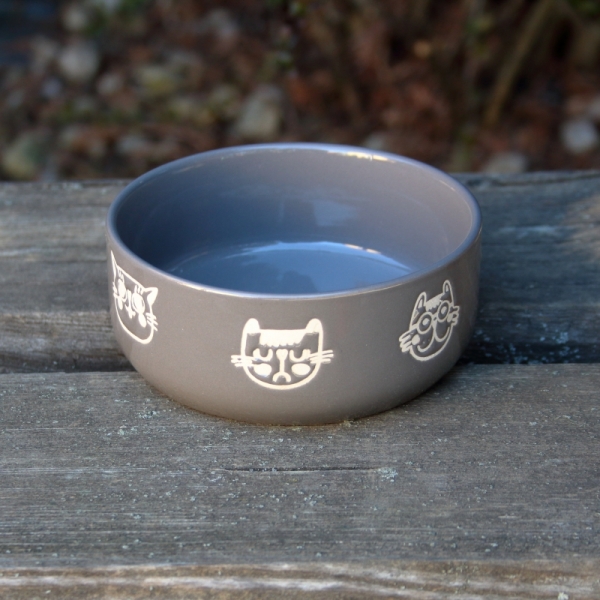 Miska pre mačku hnedá 300ml