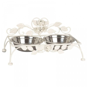 Miska pre psa biela 37x21x19cm