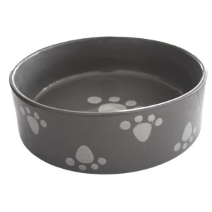 Miska pre psa sivá 15 x 5 cm objem 520 ml