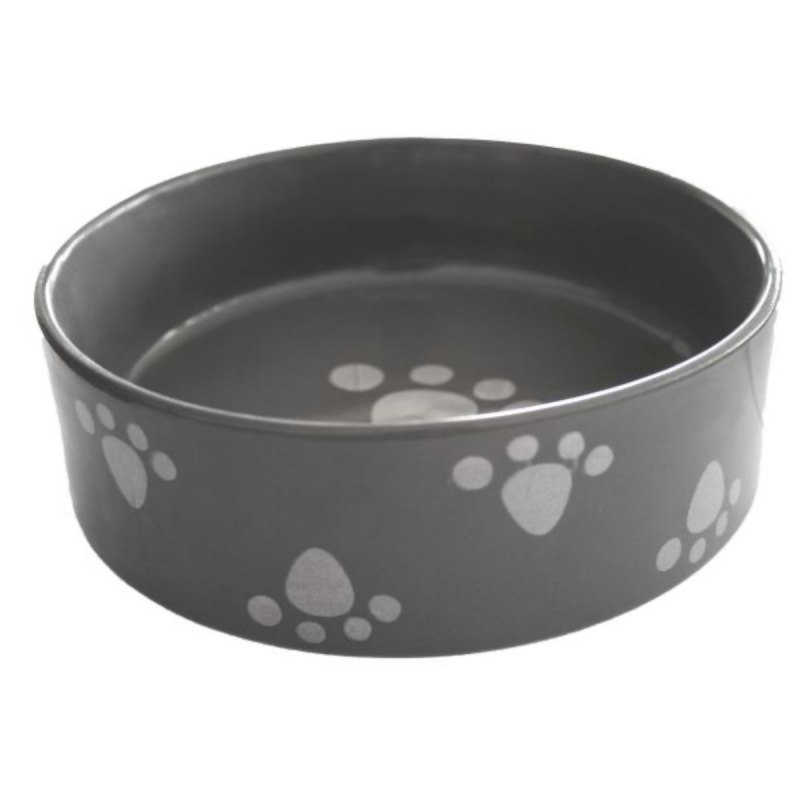 Miska pre psa sivá 15 x 5 cm objem 520 ml