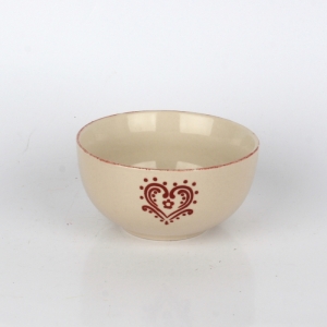 Miska s motívom červeného srdca 13cm