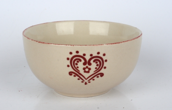 Miska s motívom červeného srdca 13cm