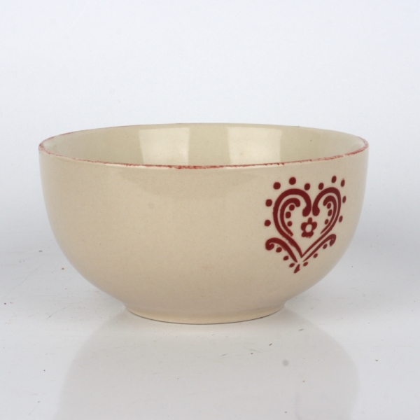 Miska s motívom červeného srdca 13cm