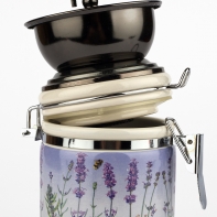 Mlynček na kávu levanduľa 11x19cm