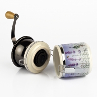 Mlynček na kávu levanduľa 11x19cm