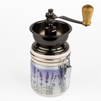 Mlynček na kávu levanduľa 11x19cm