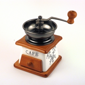 Mlynček na kávu porcelánový dek1380