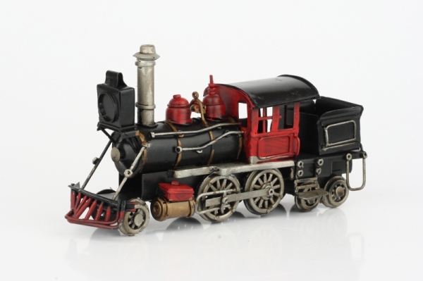 Model lokomotíva čierno-červená 21cm
